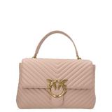 Love-birds Logo Plaque Quilted Shoulder Bag