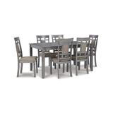Signature Design by Ashley Furniture Dining Sets Charcoal - Charcoal Gray Jayemyer Rectangle Dining Table Set