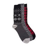 Men's MUK LUKS® Boot Socks - 3PK, Black N/A
