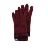 Men's MUK LUKS® Ribbed Glove, Oxblood/Navy N/A