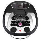 Ancheer Foot Spa Bath Massager w/Heat,Temp Control,Time Setting,Bubble Jets,Massage Rollers,Pumice Stones in White/Black | Wayfair