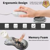GN109 Ergonomic Wrist Pad For Mouse+Pen Holder Phone Stand + Coaster Set, Wrist Cushion Armrest Elbow Pad Design Memory Foam Support | Wayfair