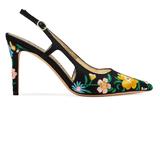 Kate Spade Shoes | Kate Spade Valerie Floral Slingback Heels | Color: Black/Yellow | Size: 6.5