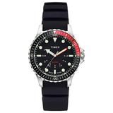 Timex TW2U25700LG Men s Navi Depth Black Silicone Strap Watch