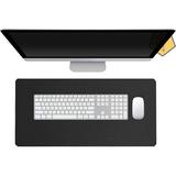 GN109 Desk Mouse Pad, Waterproof Leather Desk Pad, Anti-Slip & Dual-Sided & Easy Clean Desk Writing Mat For Office/Home Faux Leather in Black
