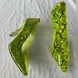 Jessica Simpson Shoes | Jessica Simpson Pixels Heels Vinyl Stiletto Pumps | Neon Yellowgreen | Color: Green/Yellow | Size: 7