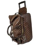 LOUIS VUITTON Damier 19" Rolling Wheel Luggage Travel Cabin Travel  Duffle Bag