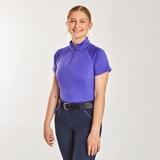 Piper SmartCore Short Sleeve ¼ Zip Sun Shirt - M - Dark Iris - Smartpak