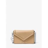 Michael Kors Jet Set Micro Saffiano Leather Envelope Crossbody Bag Brown One Size