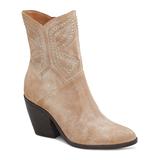 Lucky Brand Women's Casual boots LATTE - Latte Studded Lakelon Suede Cowboy Boot - Women