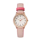 Timex Women's Easy Reader Leather Watch - TW2R62800JT, Size: Small, Pink