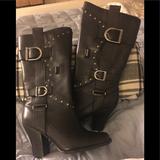 Nine West Shoes | Harley Motorcycle Womens Boots 6 | Color: Black | Size: 6