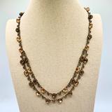J. Crew Jewelry | J. Crew Double Strand Multi-Shape Faux Golden Topaz Layered Statement Necklace | Color: Gold | Size: Os