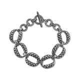 Samuel B. Women's Bracelets Silver - Sterling Silver Woven-Link Toggle Bracelet