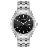 Men s 96B265 Silver Stainless-Steel Quartz Watch