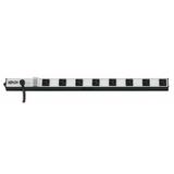TRIPP LITE PS2408 Outlet Strip,15A,8 Outlet,15 ft,Gray