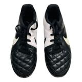 Nike Shoes | N-Nike, 1, Leather Soccer Cleats Tiempo | Color: Black/White | Size: 1b