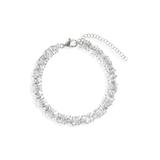 Heart & Emerald Cubic Zirconia Tennis Bracelet