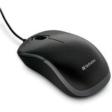 Verbatim VER99790 Silent Corded Optical Mouse - Black 1 Black