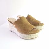 Kate Spade New York Shoes | Kate Spade Suede Toby Espadrille Wedge Sandal 6.5 | Color: Tan | Size: Various