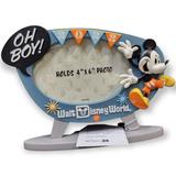 Disney Accents | 2023 Walt Disney World Parks Oh Boy! Mickey Mouse Standing Photo Frame 4 X 6 | Color: Tan | Size: Os