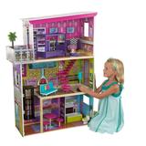KidKraft Super Model Wooden Dollhouse for 12-inch Dolls with Elevator and 11 Accessories