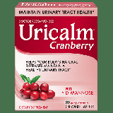 Uricalm Cranberry - Berry Flavored Daily Dietary Supplement Chewable with D-Mannose - 60 Count