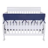 Trend Lab 51" Fleece Front Rail Cover for Convertible Cribs - Wide Long - Navy