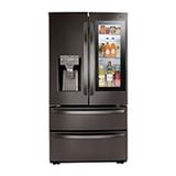 28 cu ft. Smart French Door Refrigerator with InstaView® Door-in-Door® and Craft Ice™ - Black Stainless Steel