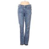 Citizens of Humanity Jeans - Mid/Reg Rise Straight Leg Denim: Blue Bottoms - Women's Size 25 - Medium Wash