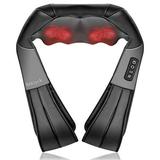 Nekteck Shiatsu Neck and Back Massager with Soothing Heat Electric Deep Tissue 3D Kneading Massage Pillow for Shoulder Leg Body Muscle Pain Relief Home Office and Car Use