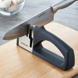 Deiss Pro Knife Sharpener With Adjustable Angle Knob, Non-slip Grip For  Kitchen Knives & Scissors