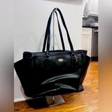 Coach Bags | Black Leather Coach Multi Function Bag - Briefcase, Baby Bag | Color: Black | Size: Os