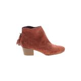 Kenneth Cole REACTION Ankle Boots: Orange Print Shoes - Women's Size 8 1/2 - Round Toe