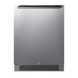 Summit SPR623OSCSS 24" Undercounter Outdoor Refrigerator w/ (1) Section & (1) Door, Stainless Steel Cabinet, 115v, Silver