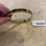J. Crew Jewelry | J. Crew Black And Gold Bangle Bracelet | Color: Black/Gold | Size: Os