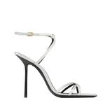 Nuit 105mm High-heeled Sandals - Metallic - Saint Laurent Heels