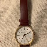 Michael Kors Accessories | Michael Kors Womens Jewelry Style No Mk2749 Analog Watch One Size Brown Gold | Color: Brown/White | Size: Os