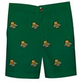 "Youth Green Southeastern Louisiana Lions Team Logo Structured Shorts"