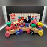 Disney Toys | Disney Wooden Toys Mickey & Friends Mickey Mouse Stacking Train Set Just Play. | Color: Red | Size: Osbb