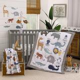 Indigo Safari Sparta 4 Piece Crib Bedding Set Polyester in Gray | Wayfair B6D138CBEE814F81A398D6DEB72D6464
