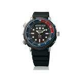 Seiko Men s Solar Analog-Digital Prospex Divers Black Silicone Strap Watch 47.8mm