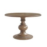 Ophelia & Co. Brandi Farmhouse Round Pedestal Dining Table Wood in Brown, Size 30.0 H x 46.0 W x 46.0 D in | Wayfair