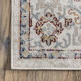 Brown/Gray/White Area Rug - Bungalow Rose Oriental Hand Braided Polypropylene Indoor/Outdoor Area Rug in Gray/Brown/Cream Polypropylene Wayfair