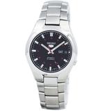 Seiko 5 Snk617 K1 Silver With Black Dial Men's Automatic Analog Watch