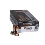 "SIG SAUER Elite V-Crown 9mm Luger 124 Grain Jacketed Hollow Point Brass Cased Centerfire Pistol Ammo 50 Rounds E9 mmA2-50"