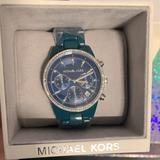 Michael Kors Jewelry | Michael Kors Ladies Ritz Mk6722 | Color: Blue | Size: Os
