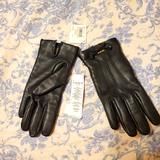 Coach Accessories | Coach Leather Gloves (Small) | Color: Black/Tan | Size: Os