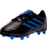 Adidas Shoes | Kids Adidas Goletto Vii Fg Firm Ground Soccer Cleats Black Blue Soccer Boots | Color: Black/Blue | Size: 1bb