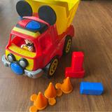 Disney Toys | Mickey Mouse Wacky Wheeler Truck Interactive Toy Construction Vehicle Disney Jr | Color: Red | Size: 19 X 8.25 X 14 Inches